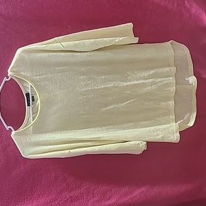 Tribal Yellow 3/4 Sleeve Top